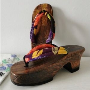 Japanese Kimono Yukata Sandal and tabi sock set, Women's Summer Sandal